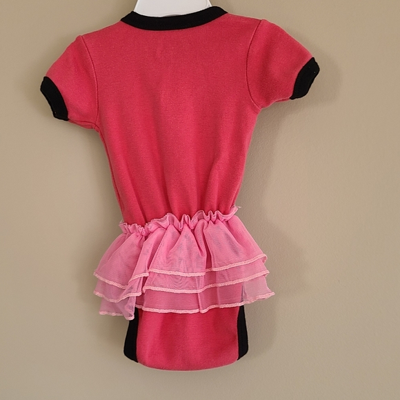 Bear-a-rina pink onesie/bodysuit with attached tutu - Picture 2 of 3